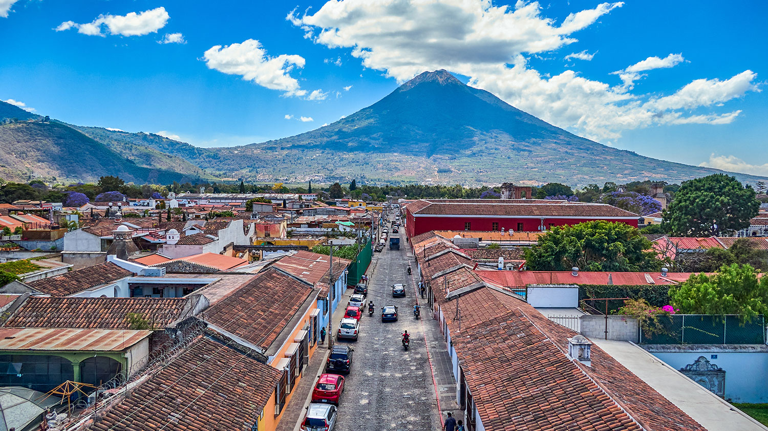 Colonial Antigua Guatemala cityscape
